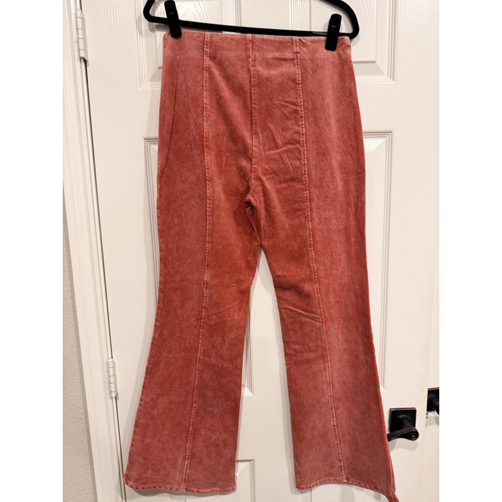 #63 MYSTREE Sz. Large Flare Wide Leg Corduroy‎ Jeans Waist: 32" - Picture 7 of 9
